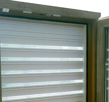 Tapparella in alluminio estruso Novablock vista interna novablock-interno